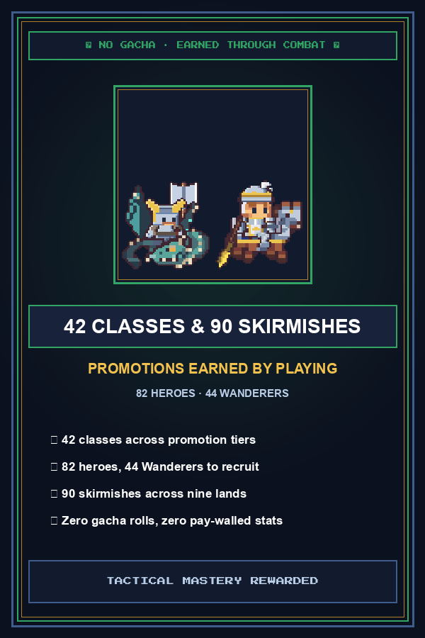 42 Classes & 90 Skirmishes Vertical Banner